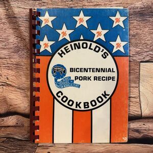 Heinold's Bicentennial Pork Recipe Cookbook 1976 Vintage Hog Markets Agriculture
